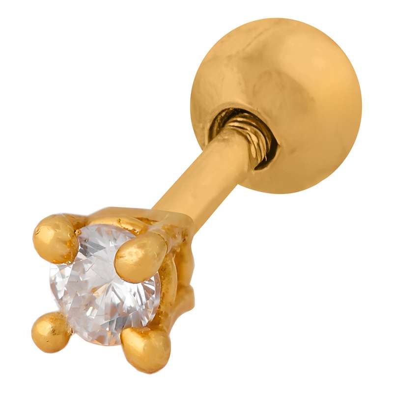 پیرسینگ طلا 18 عیار زنانه هور گالری مدل RPI682