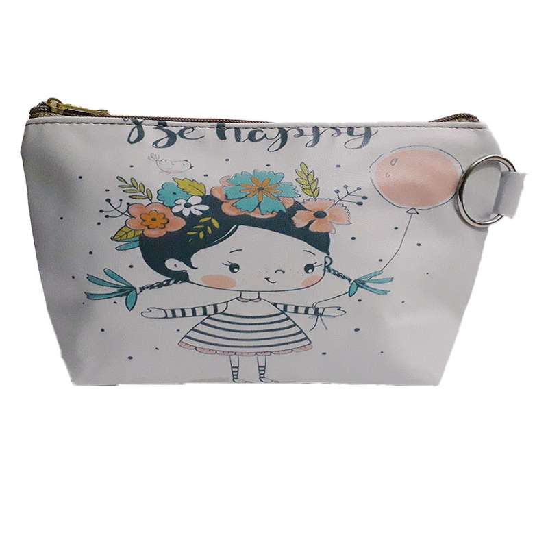 کیف لوازم آرایش زنانه مدل قایقی چاپی کد 9