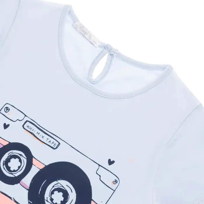 تی شرت آستین کوتاه دخترانه فیورلا مدل کاسکت 43027