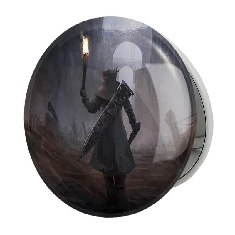 آینه جیبی خندالو طرح بازی بلاد بورن Blood Borne مدل تاشو کد 30067