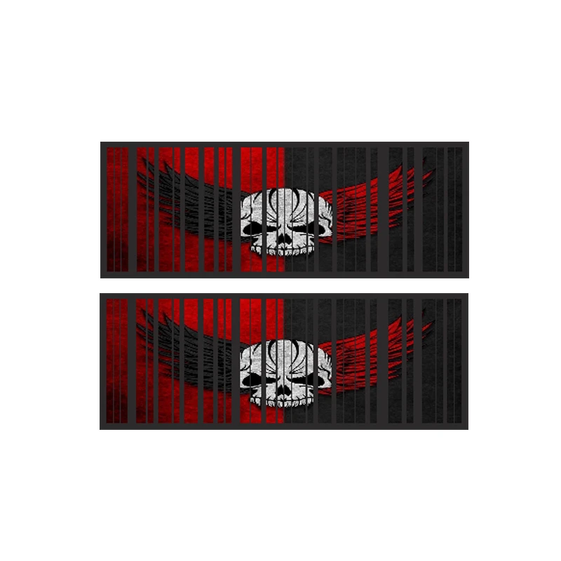 برچسب بدنه خودرو رایسان طرح لچکی اسکلت کد SL051 بسته دو عددی