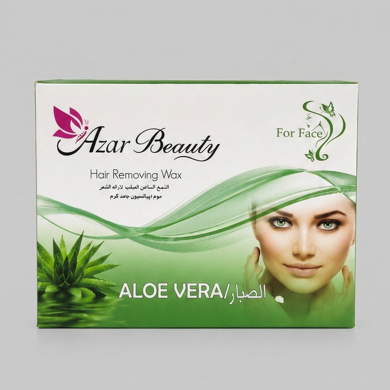 موم موبر گرم آذر بیوتی مدل Aloe Vera وزن 1000 گرم