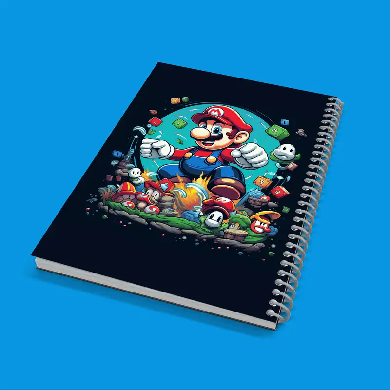 دفتر مشق 50 برگ مدوپد مدل سوپرماریو super mario کد DF2858