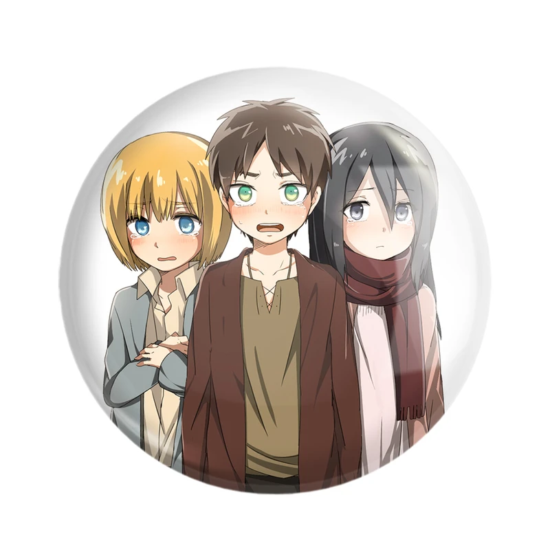 پیکسل خندالو مدل میکاسا و ارن و ارمین انیمه اتک آن تایتان کد 18557