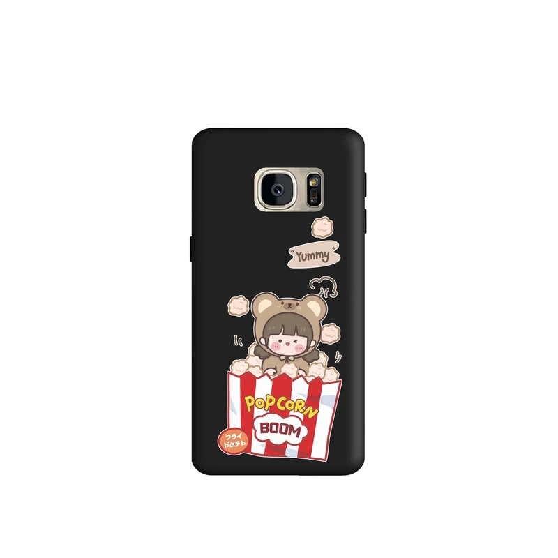 کاور طرح پاپ کرن دخترانه کد m2484 مناسب برای گوشی موبایل سامسونگ Galaxy S7 Edge