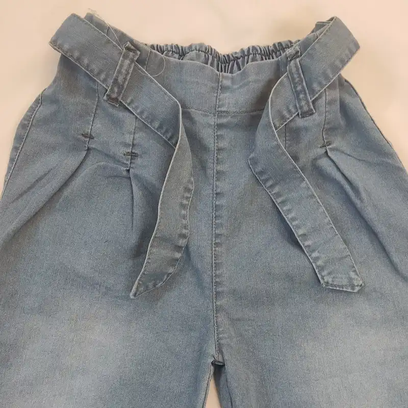 شلوار جین دخترانه مدل نیم بگ 60100