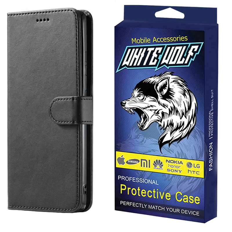 کیف کلاسوری وایت ولف مدل WKF-LC مناسب برای گوشی موبایل شیائومی Redmi Note13 Pro 4G