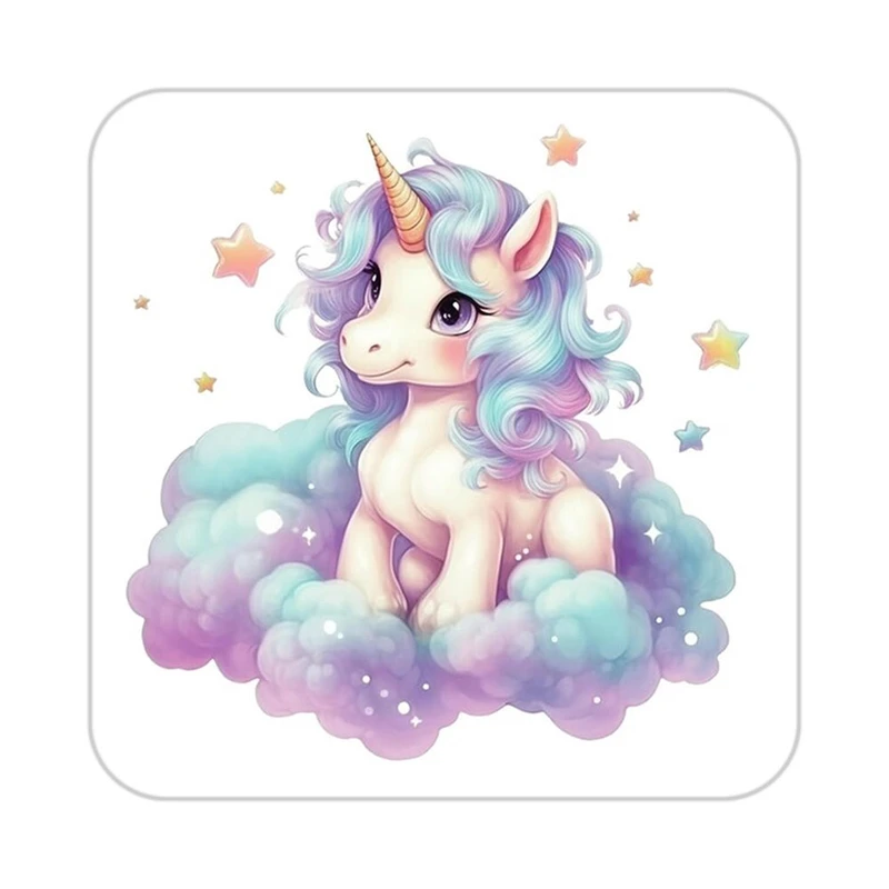 زیر لیوانی کاکتی طرح اسب تک شاخ و یونیکورن مدل mp32735