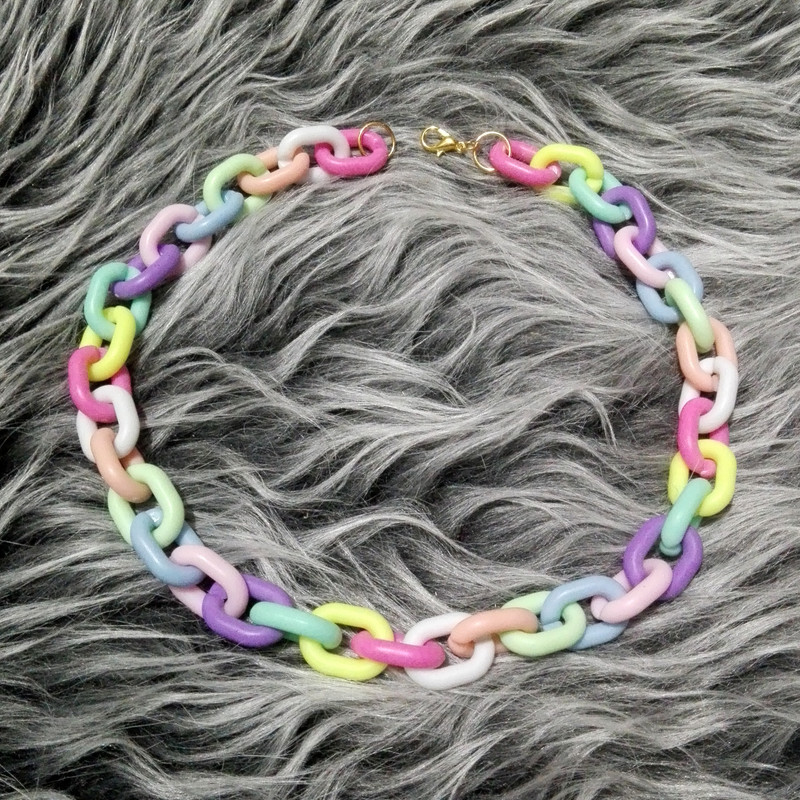 گردنبند دخترانه مدل پاستیلی کد 2020