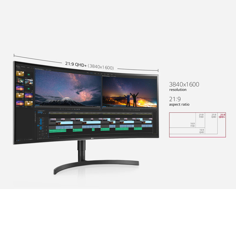 مانیتور مخصوص بازی ال جی مدل 38WN75C-B سایز 38 اینچ
