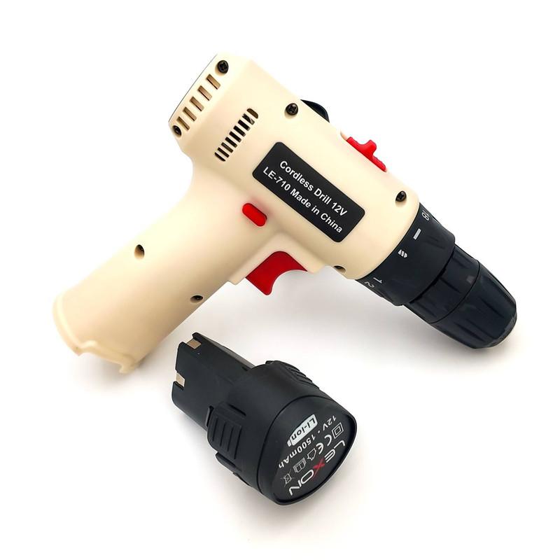دریل پیچ گوشتی شارژی 10 میلیمتری 12ولت لکسون مدل LE-710