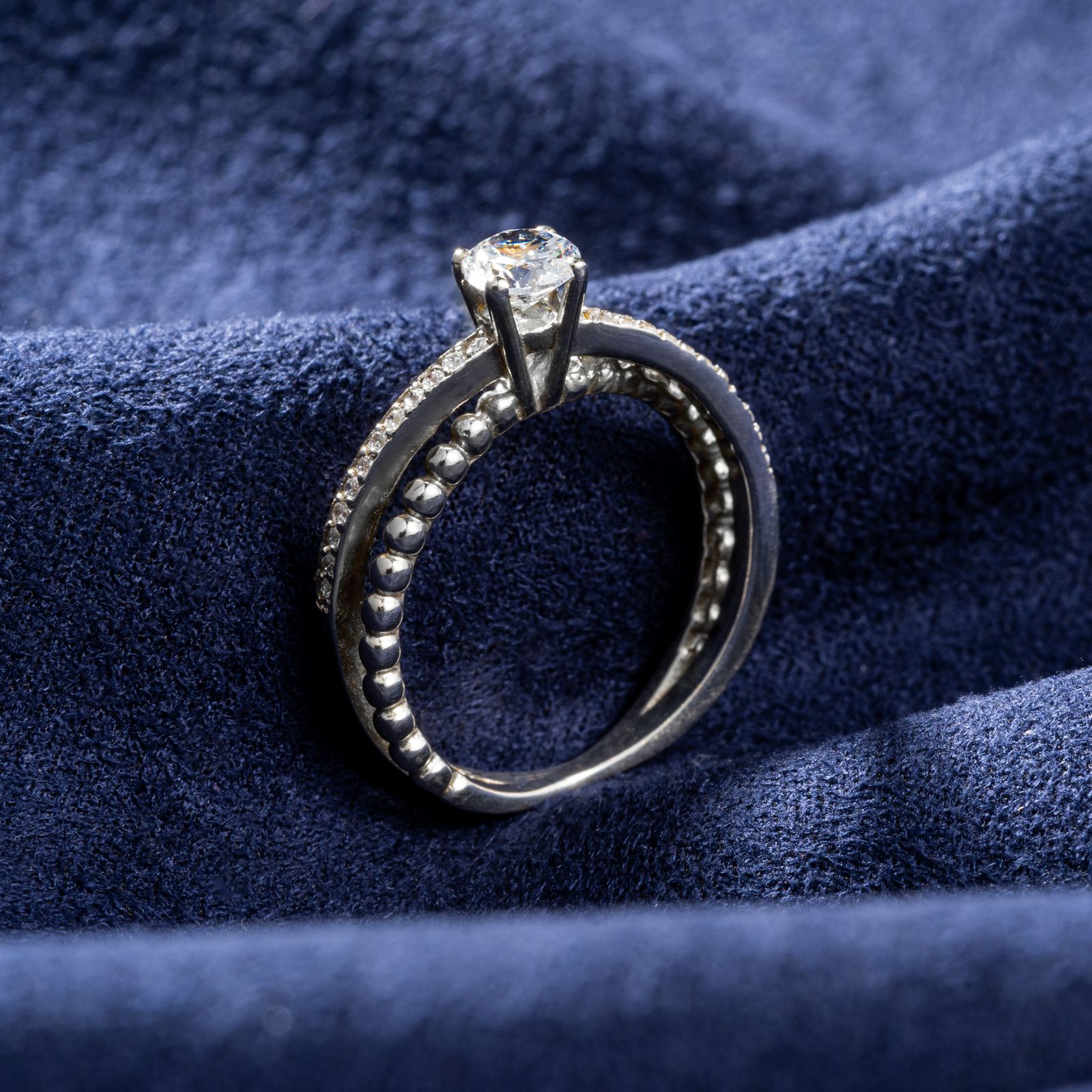 حلقه طلا 18 عیار زنانه جواهری سون مدل 2102 -  - 3