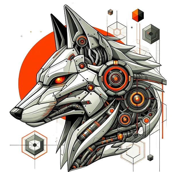 استیکر پارچه و لباس پاد آفرین طرح گرگ کد 1162