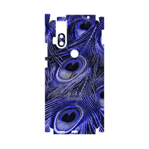 MAHOOT Purple Feather-FullSkin Cover Sticker for Motorola One Hyper