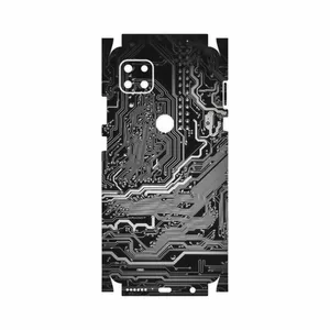 MAHOOT Black Printed Circuit Board-FullSkin Cover Sticker for Motorola MOTO G 5G