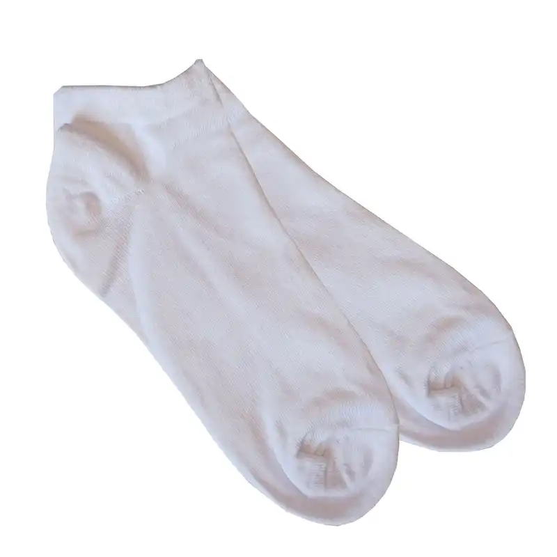 جوراب ساق کوتاه زنانه مدل ضخیم رنگ سفید بسته 2 عددی