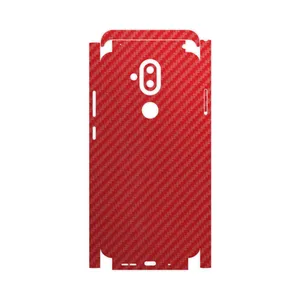 MAHOOT Red-Fiber-FullSkin Cover Sticker for Nokia 8.1