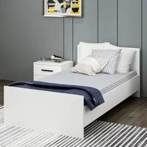 تخت خواب ام دی اف یک نفره مدل S-619 سایز 200×90 سانتی متر 