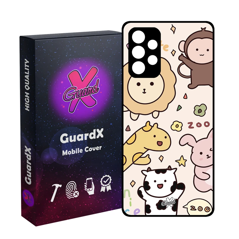 کاور گارد ایکس طرح باغ وحش مدل Glass10564 مناسب برای گوشی موبایل سامسونگ Galaxy A33 5G