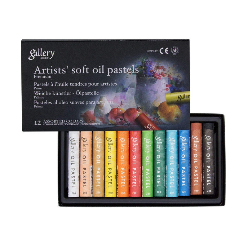 پاستل روغنی 12 رنگ مونگیو کد 10