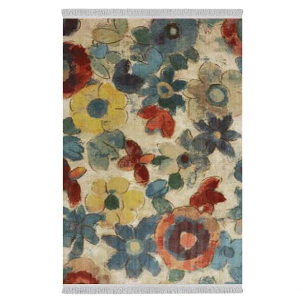 فرش پارچه‌ای دفه مدل فرشینه طرح مدرن  کد 8210