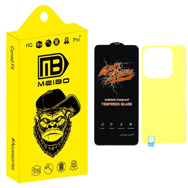 محافظ صفحه نمایش میبو مدل Antistatic مناسب برای گوشی موبایل شیائومی Redmi Note 14 به همراه محافظ پشت گوشی