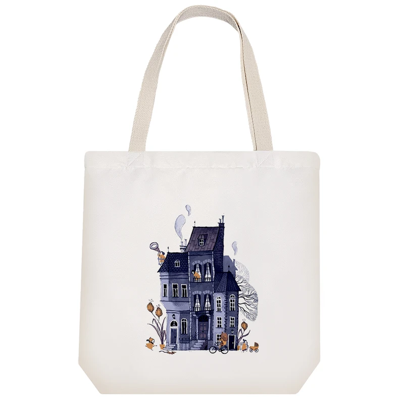 ساک خرید خندالو طرح خانه House کد H130