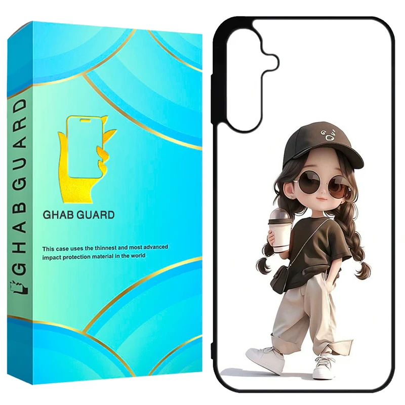 کاور قاب گارد طرح دختر مدل GCHPA55 مناسب برای گوشی موبایل سامسونگ Galaxy A55 5G