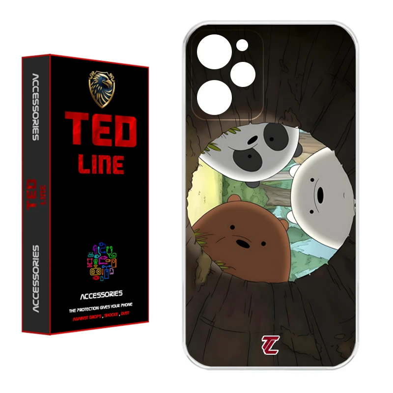 کاور تد لاین طرح خرسی کد 1101 مناسب برای گوشی موبایل شیائومی Poco X5 Pro