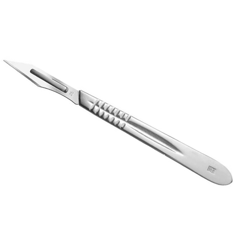 دسته تیغ جراحی مدل SRNSA شماره 4 به همراه تیغ استریل شماره 25 کد SKJMRJKWQ002369 بسته 11 عددی