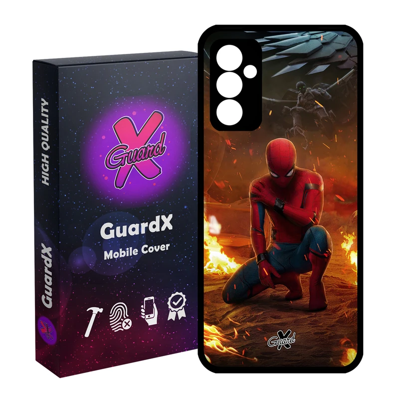 کاور گارد ایکس طرح Spider Man مدل Glass10098 مناسب برای گوشی موبایل سامسونگ Galaxy A15 4G / A15 5G