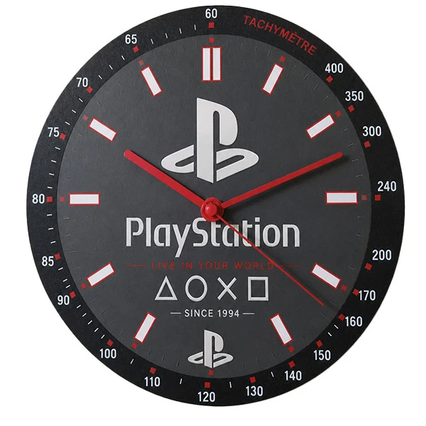ساعت دیواری عقربه‌ای با نشانگر عددی و خطی مدل playstation 1934