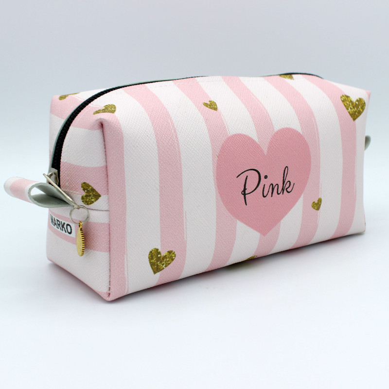 کیف لوازم آرایش زنانه مدل قلب کد IDM 564