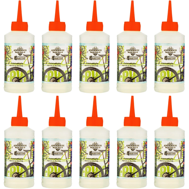 روغن زنجیر دوچرخه اندرسون مدل E500 حجم 80 میلی لیتر بسته 10 عددی