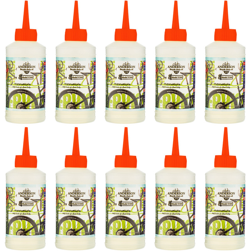 روغن زنجیر دوچرخه اندرسون مدل E500 حجم 80 میلی لیتر بسته 10 عددی