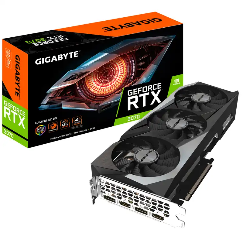 کارت گرافیک گیگابایت مدل GeForce RTX 3070 GAMING OC 8G