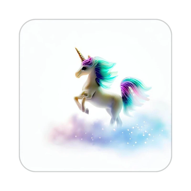 زیر لیوانی کاکتی طرح اسب تک شاخ و یونیکورن مدل mp29238