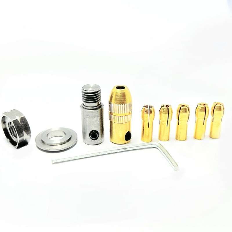 سه نظام مینیاتوری به همراه کولت  شفت 3 کد PV203 مجموعه 10 عددی