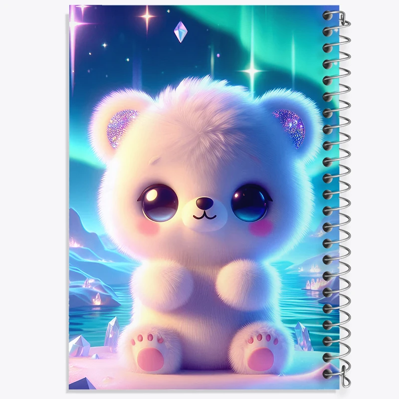 دفتر ژورنال نویسی 50 برگ خندالو مدل نقطه ای طرح خرس کیوت کد F5444