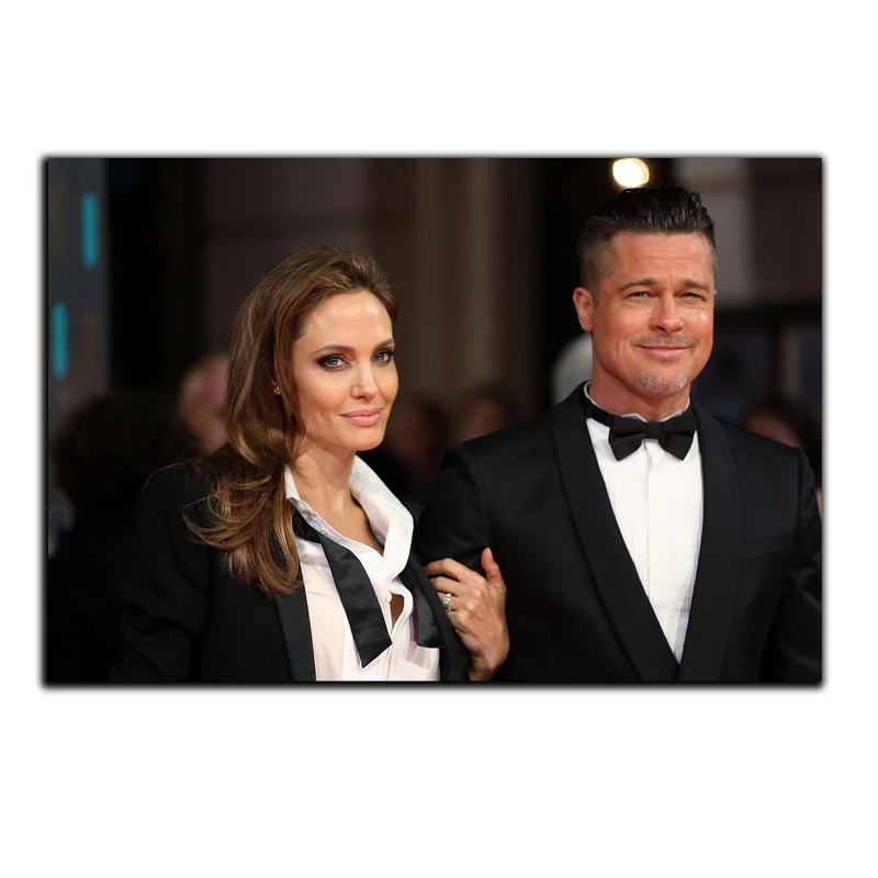 تابلو شاسی بکلیت طرح زوج هالیوودی آنجلینا جولی و برد پیت مدل SH-6357