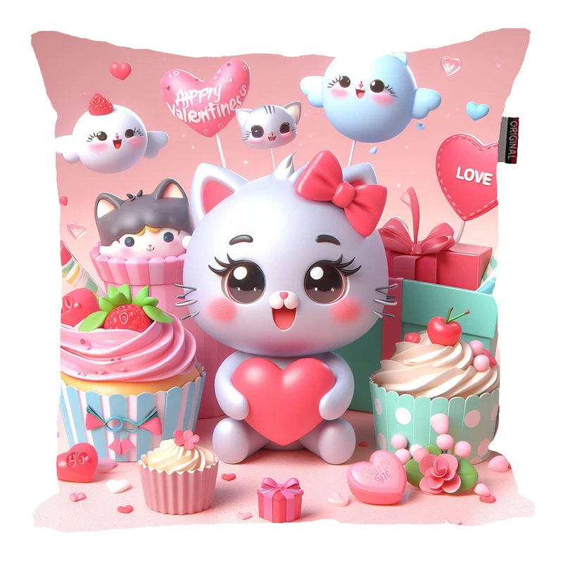 کوسن پاد آفرین مدل خرس عاشقانه طرح کیوت و فانتزی کد 351