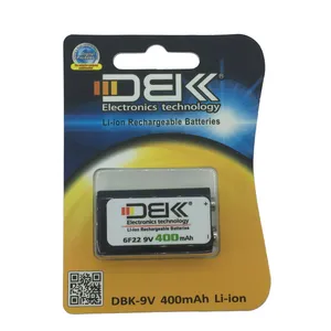 باتری کتابی قابل شارژ دی بی کی مدل 6F22