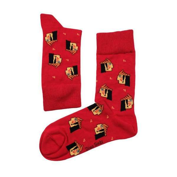 جوراب مدل فانتزی سرخپوست