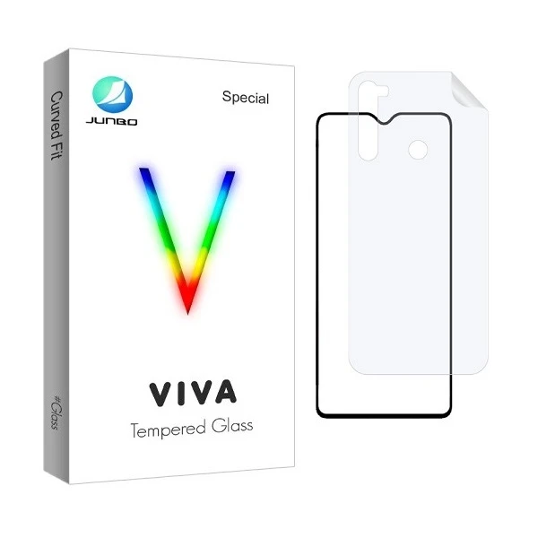 محافظ صفحه نمایش جانبو مدل 2FN مناسب برای گوشی موبایل شیائومی Redmi Note 8 به همراه محافظ پشت گوشی