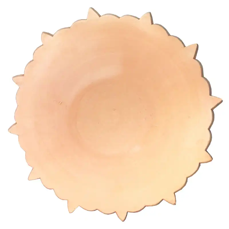 بشقاب دیوارکوب سفالی مدل خورشیدی کد D20 مجموعه 3 عددی