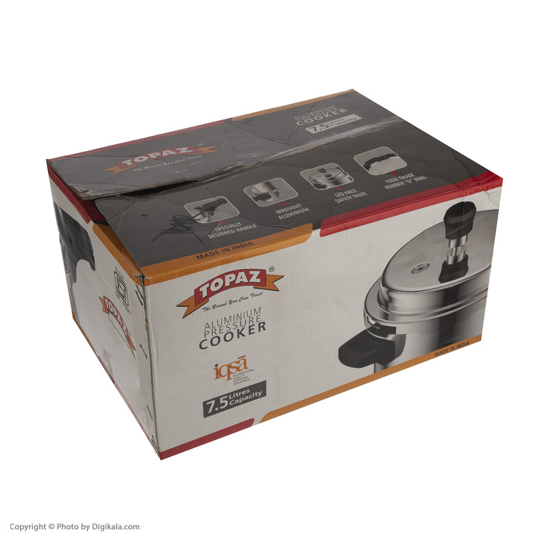 زودپز توپاز کد 4755477-1 گنجایش 7.5 لیتر