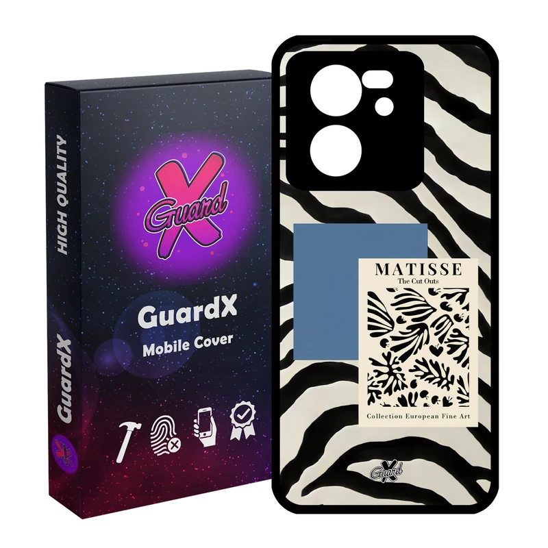 کاور گارد ایکس طرح Zebra مدل Glass10568 مناسب برای گوشی موبایل شیائومی 13T/13T Pro/Redmi K60 Ultra