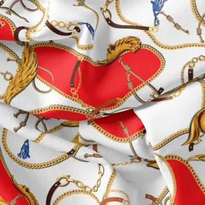 پارچه لباس مدل کرپ حریر طرح زنجیر کد 8026A