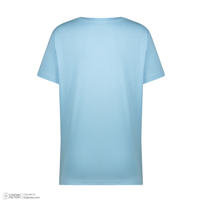 ست تی شرت آستین کوتاه و شلوار زنانه مادر مدل Maya رنگ آبی