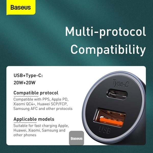 شارژر فندکی باسئوس مدل CCJD 40W